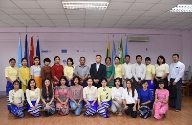 1st Training Course on Geographic Information System (GIS) using NK-GIAS (Nippon Koei- Graphic Information and Analysis System) သင်တန်း